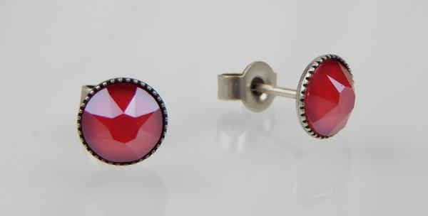 Red Crystal Royal - Black Jack Ohrstecker LE